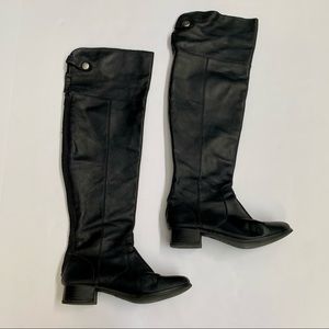 Seychelles Over The Knee Leather Riding Boot Black